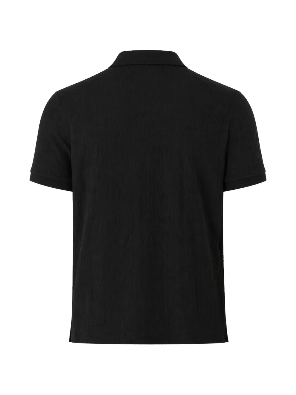 GUESS USA Poloshirt met logopatch en korte mouwen Zwart