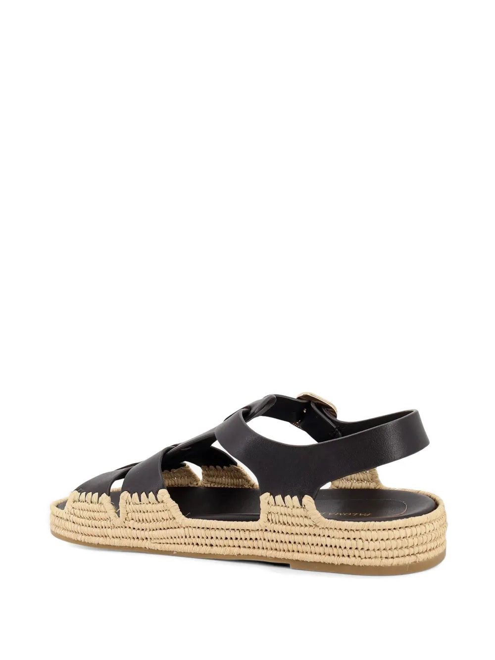 Paloma Barceló Yuka gekooide sandalen met plateauzool Bruin