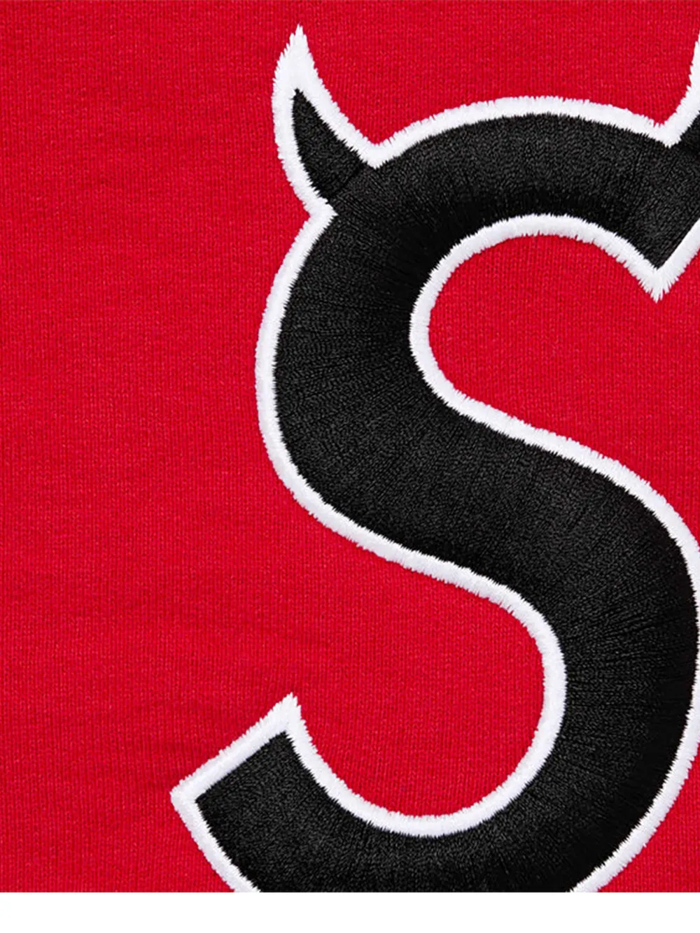 Supreme Devil S hoodie met ritssluiting Rood