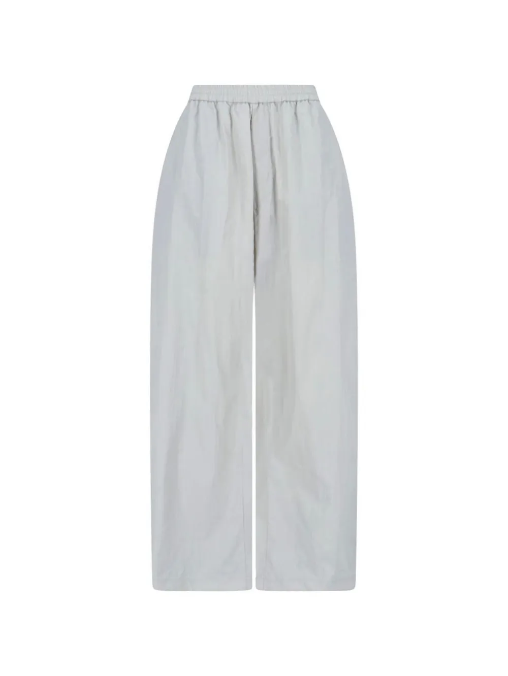 MM6 Maison Margiela crinkled wide-leg trousers - Grigio
