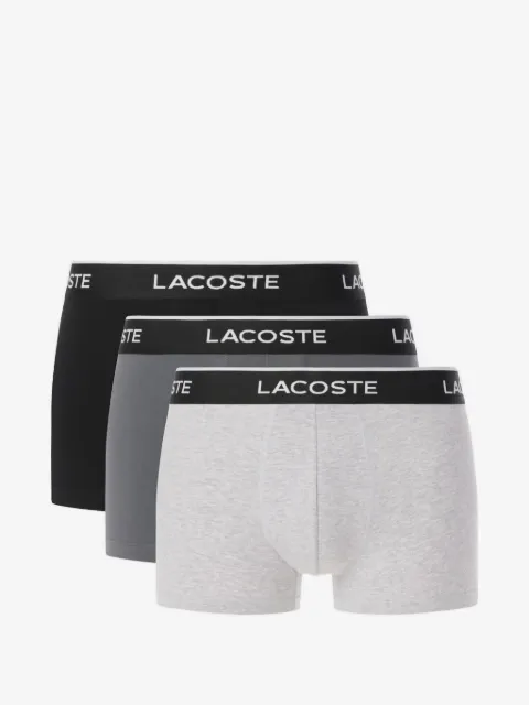 Lacoste logo-waistband boxers (set of three)
