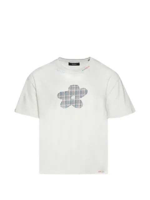 Nahmias playera con parche floral