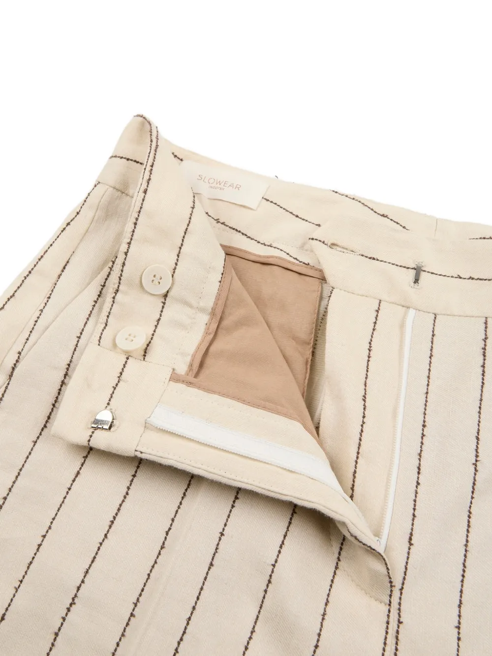Incotex Broek met riemlussen Beige