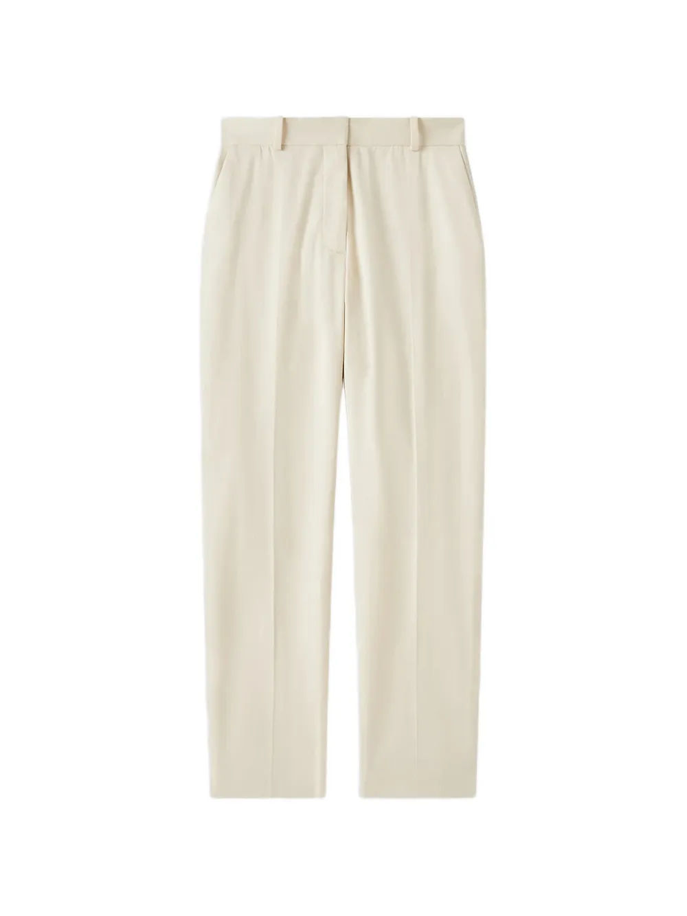 JOSEPH pressed-crease straight-leg trousers - Toni neutri