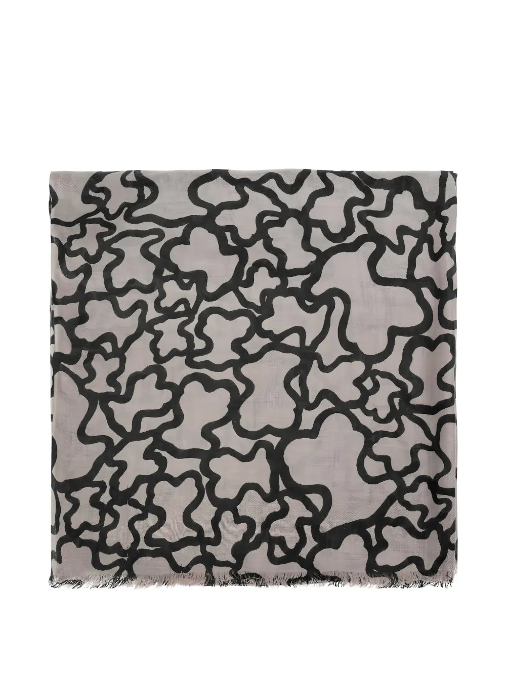 TOUS Kaos fringed scarf - Toni neutri