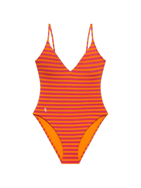 Polo Ralph Lauren cable-knit striped-pattern swimsuit