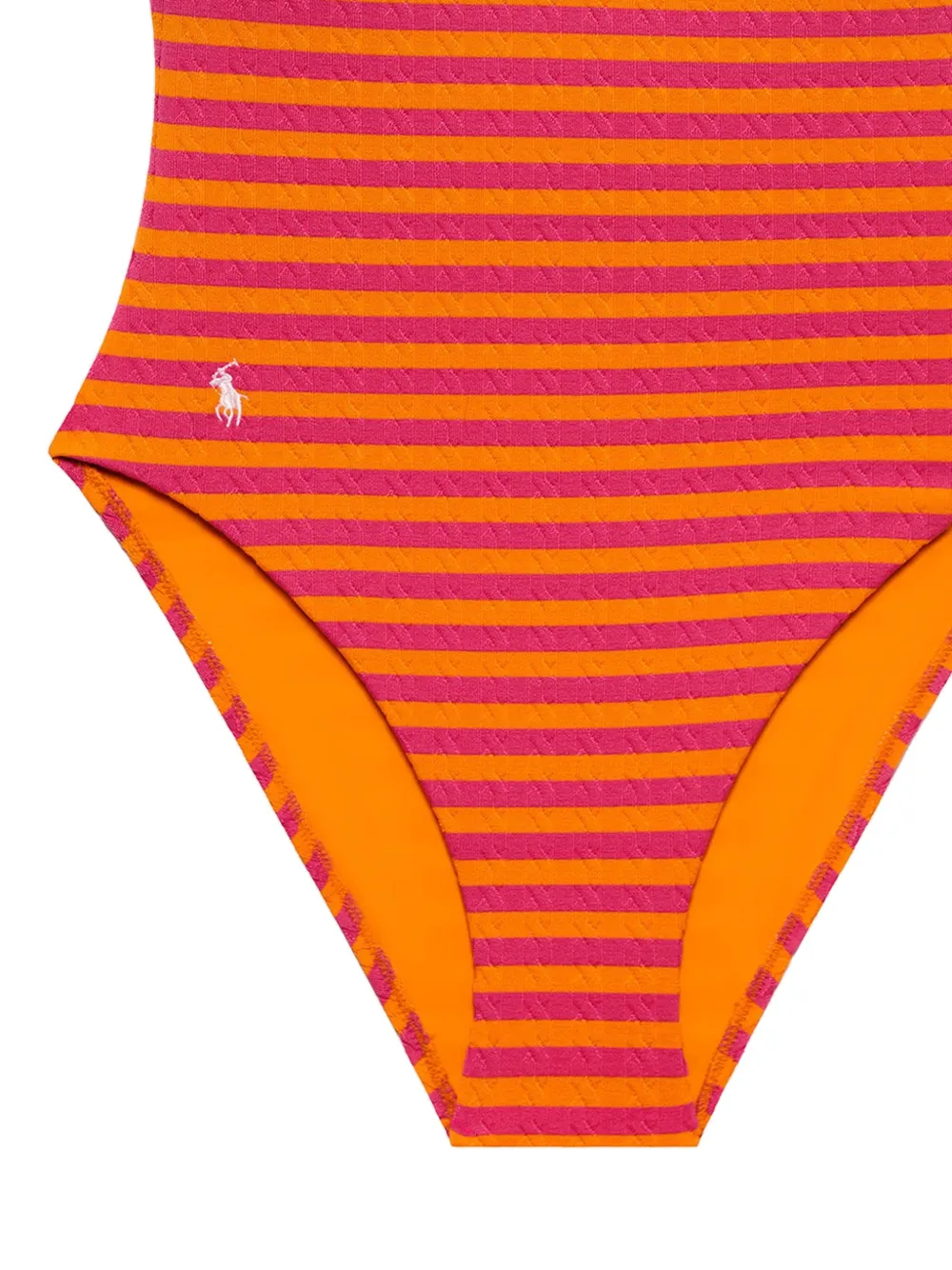 Polo Ralph Lauren Kabelgebreid gestreept badpak Roze