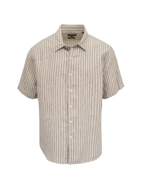 Vince stripe-pattern short-sleeve shirt