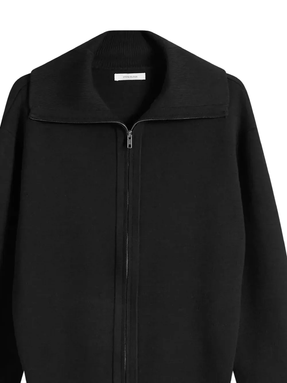 ENTIRE STUDIOS Gebreide sweater met rits Zwart