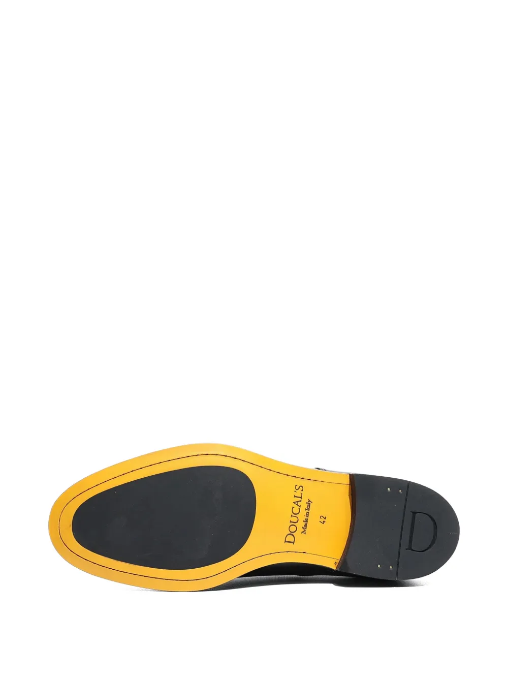 Doucal's lace-up leather derby shoes Zwart