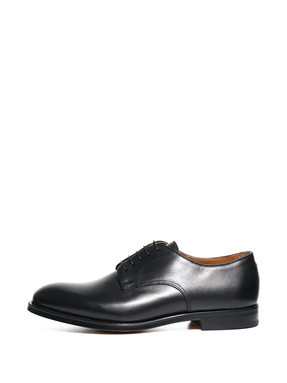 Doucal's lace-up leather derby shoes Zwart