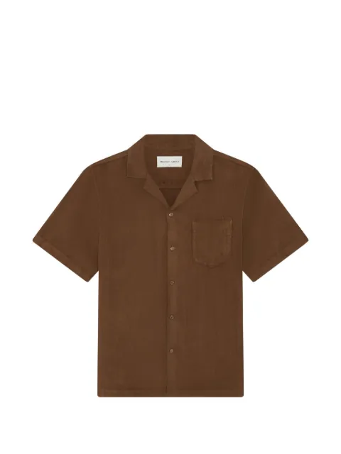 Frescobol Carioca Angelo slub-texture camp-collar shirt