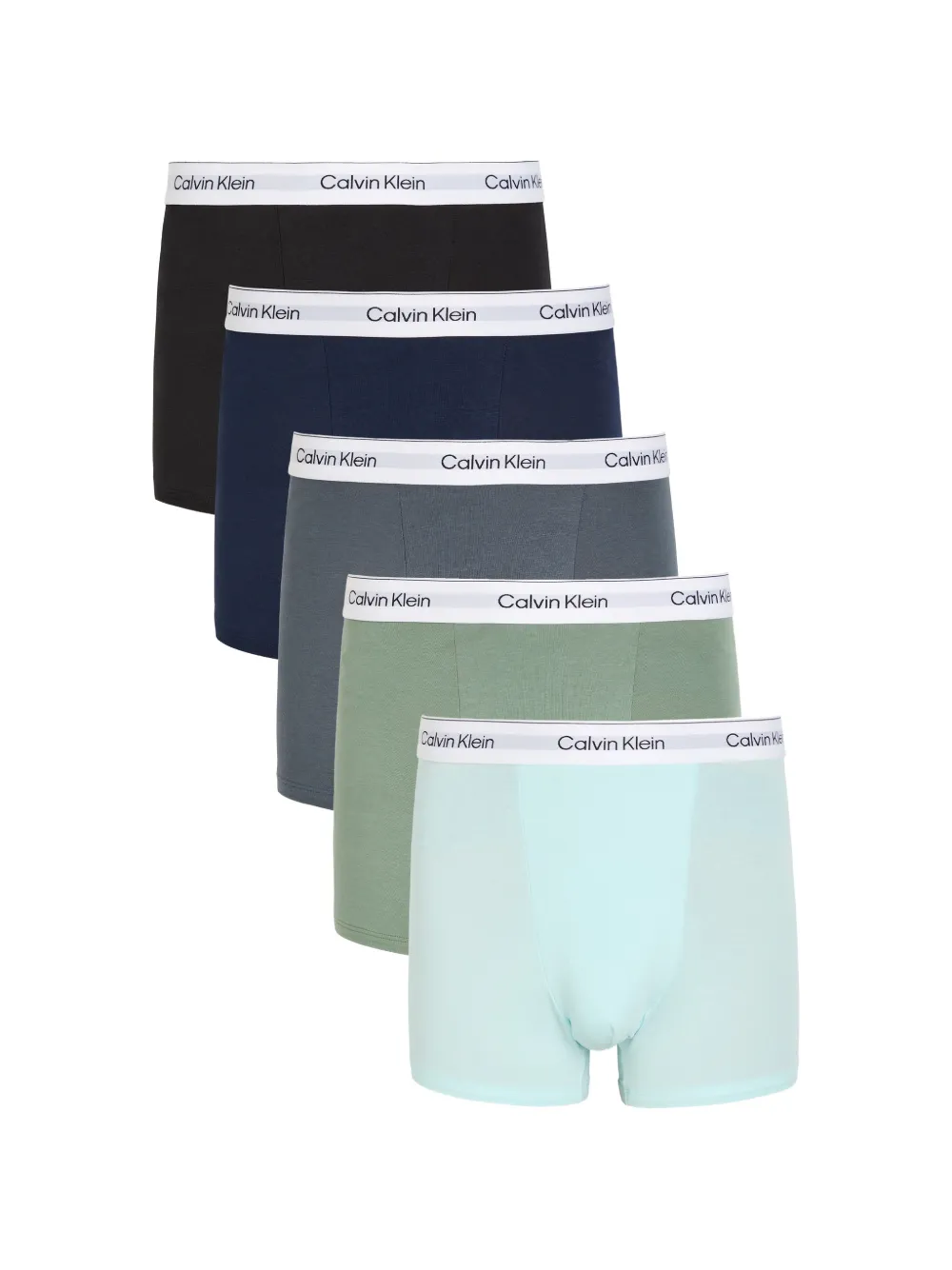 Calvin Klein logo-waistband boxers (set of five) - Blau