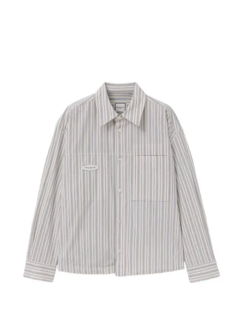 Wooyoungmi striped embroidered shirt