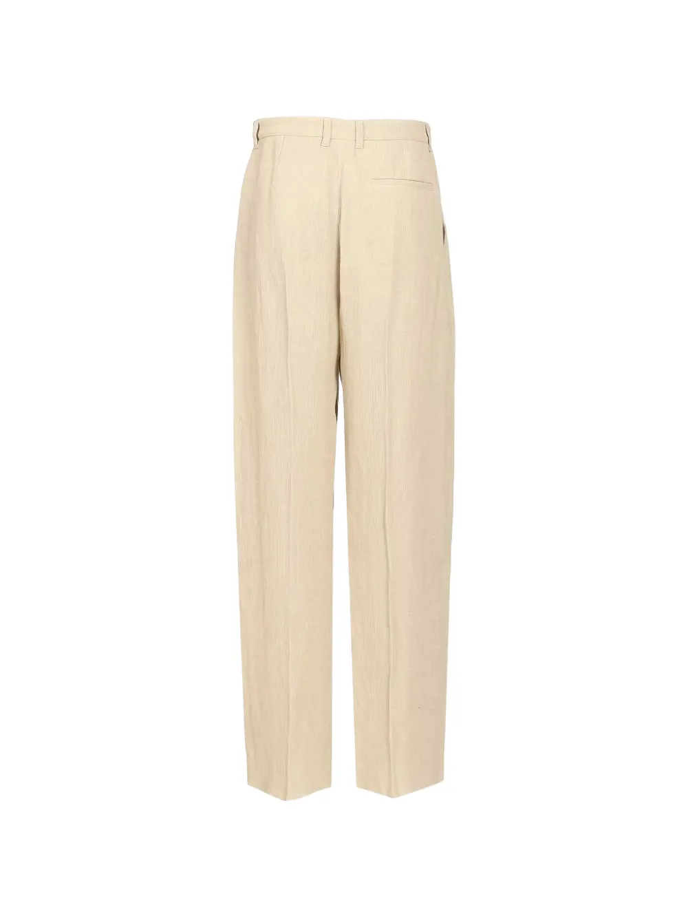 Emporio Armani Straight plooibroek Beige