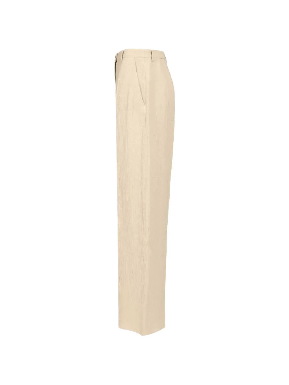 Emporio Armani Straight plooibroek Beige