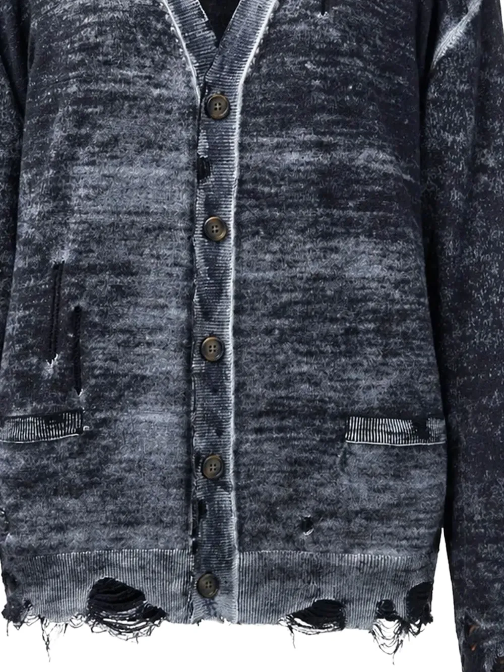 R13 Gerafeld vest Zwart