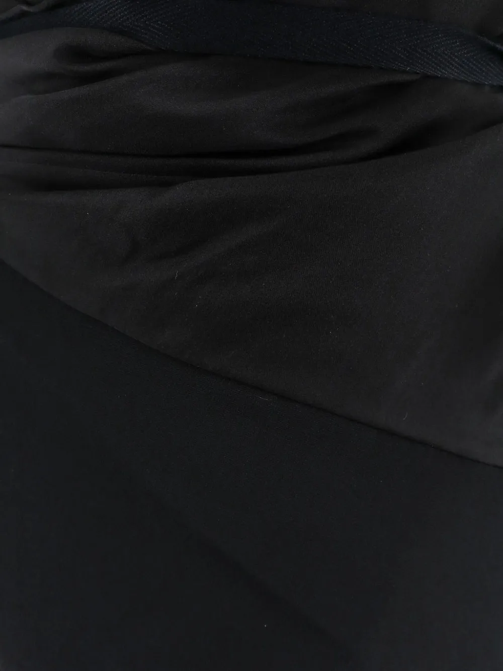 Maison Margiela Gedrapeerde midi-wikkeljurk Zwart