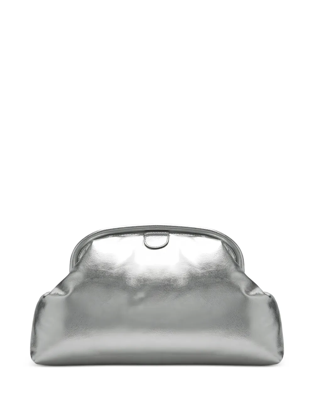 Stella McCartney Falabella clutch met metallic-effect en kettingband Zilver