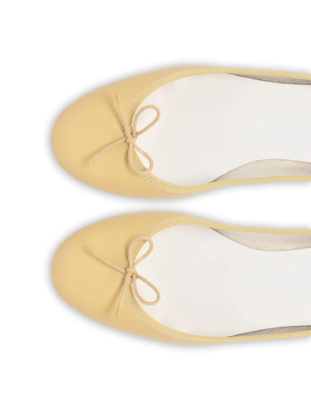 Repetto Camille leren pumps met strikdetail Geel