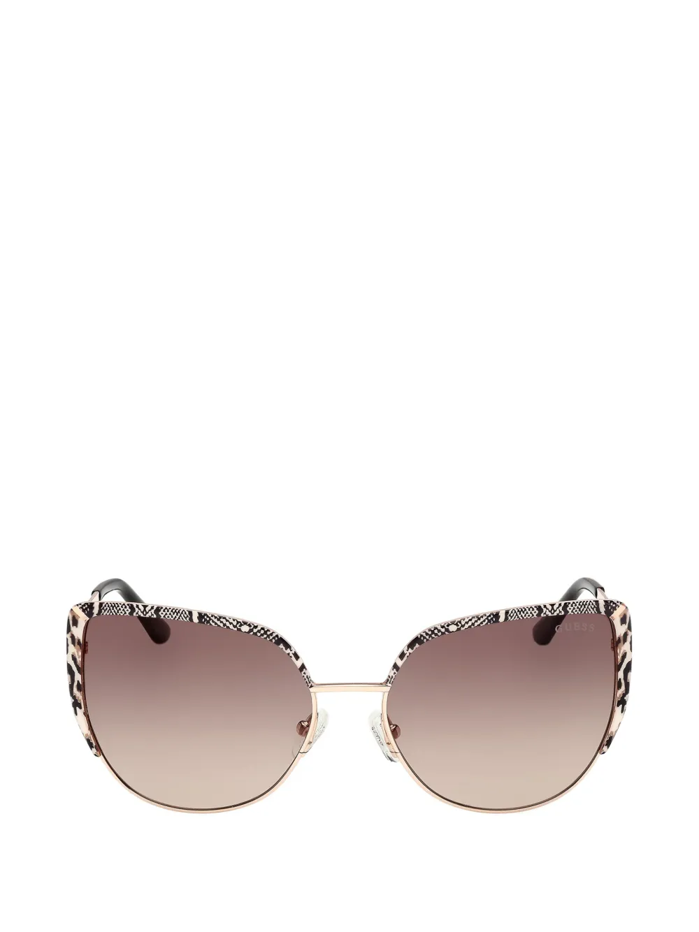 GUESS EYEWEAR animal-print cat-eye sunglasses - Oro