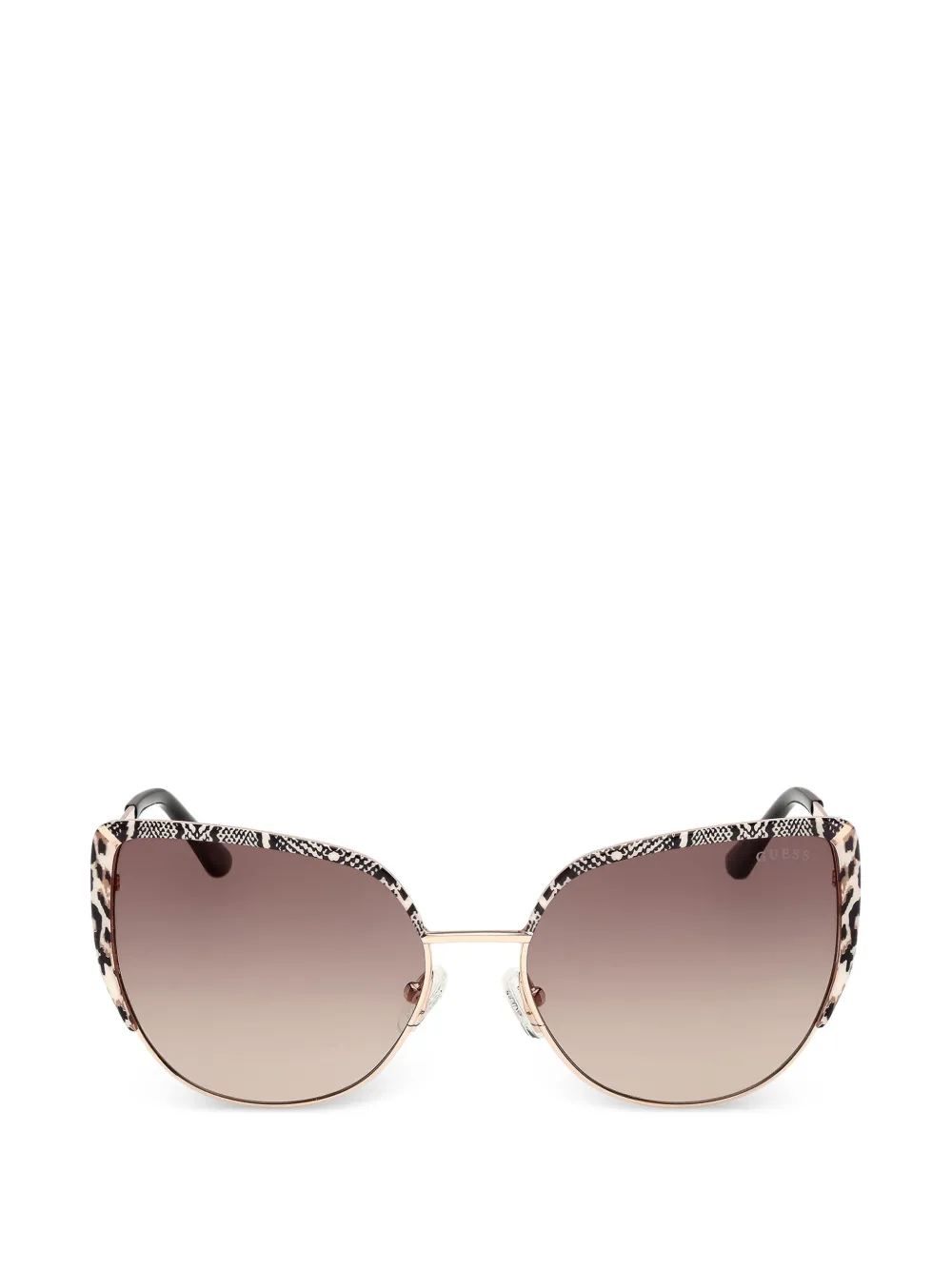 GUESS EYEWEAR animal-print cat-eye sunglasses - Oro