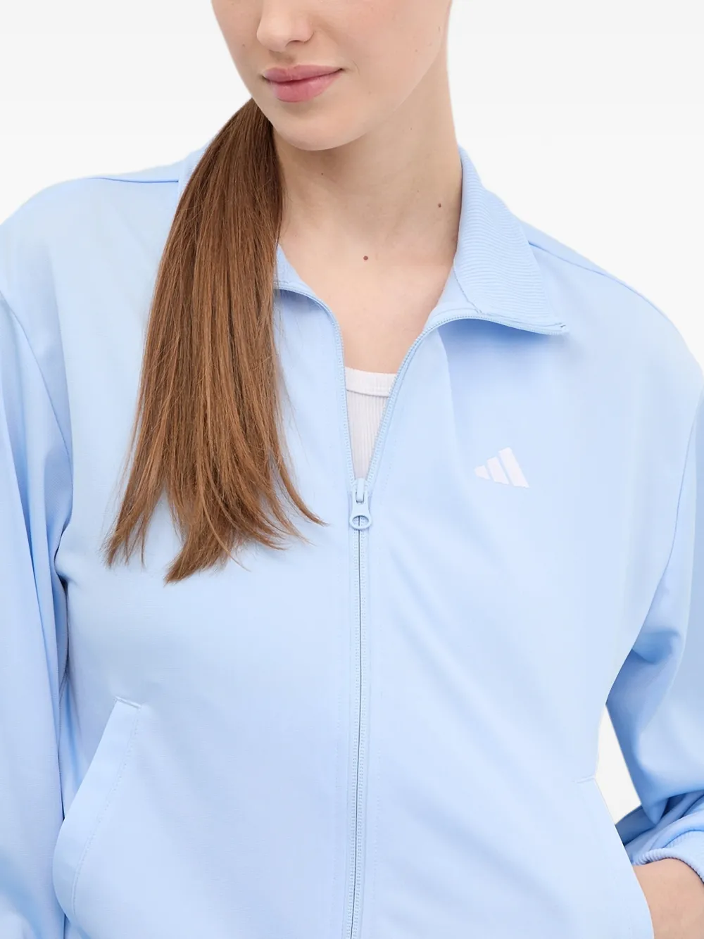 adidas zip-up tracksuit set Blauw