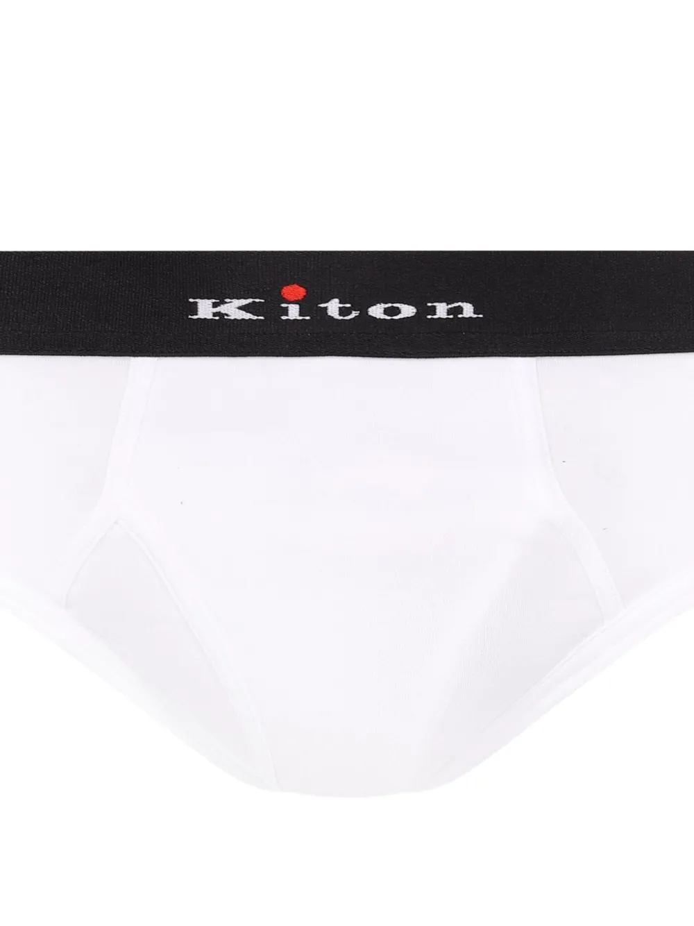 Kiton Slip met logoband Wit