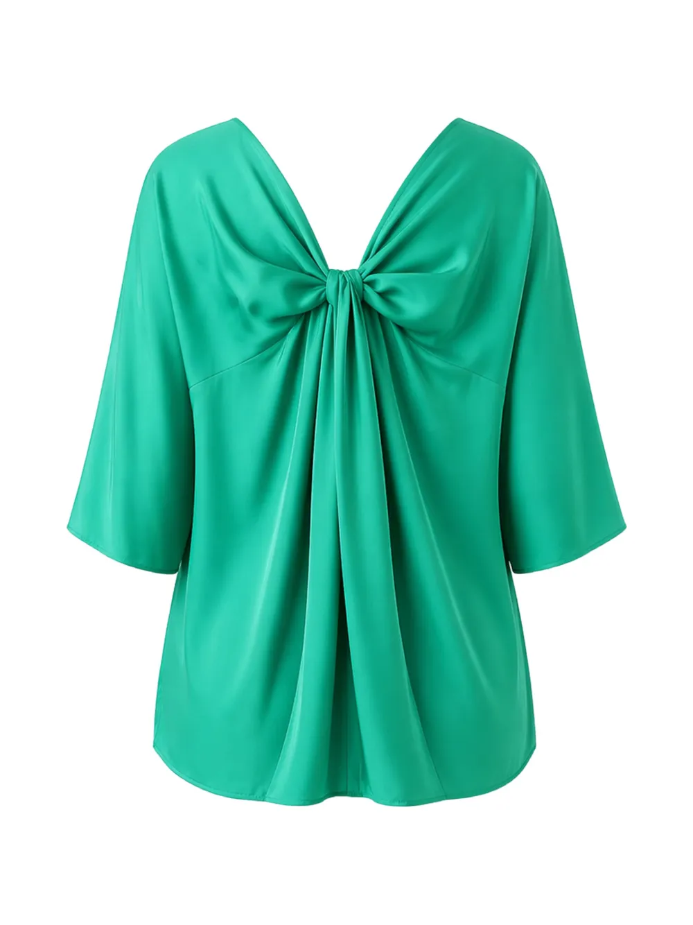 Max Mara Gattini blouse met strikdetail Groen