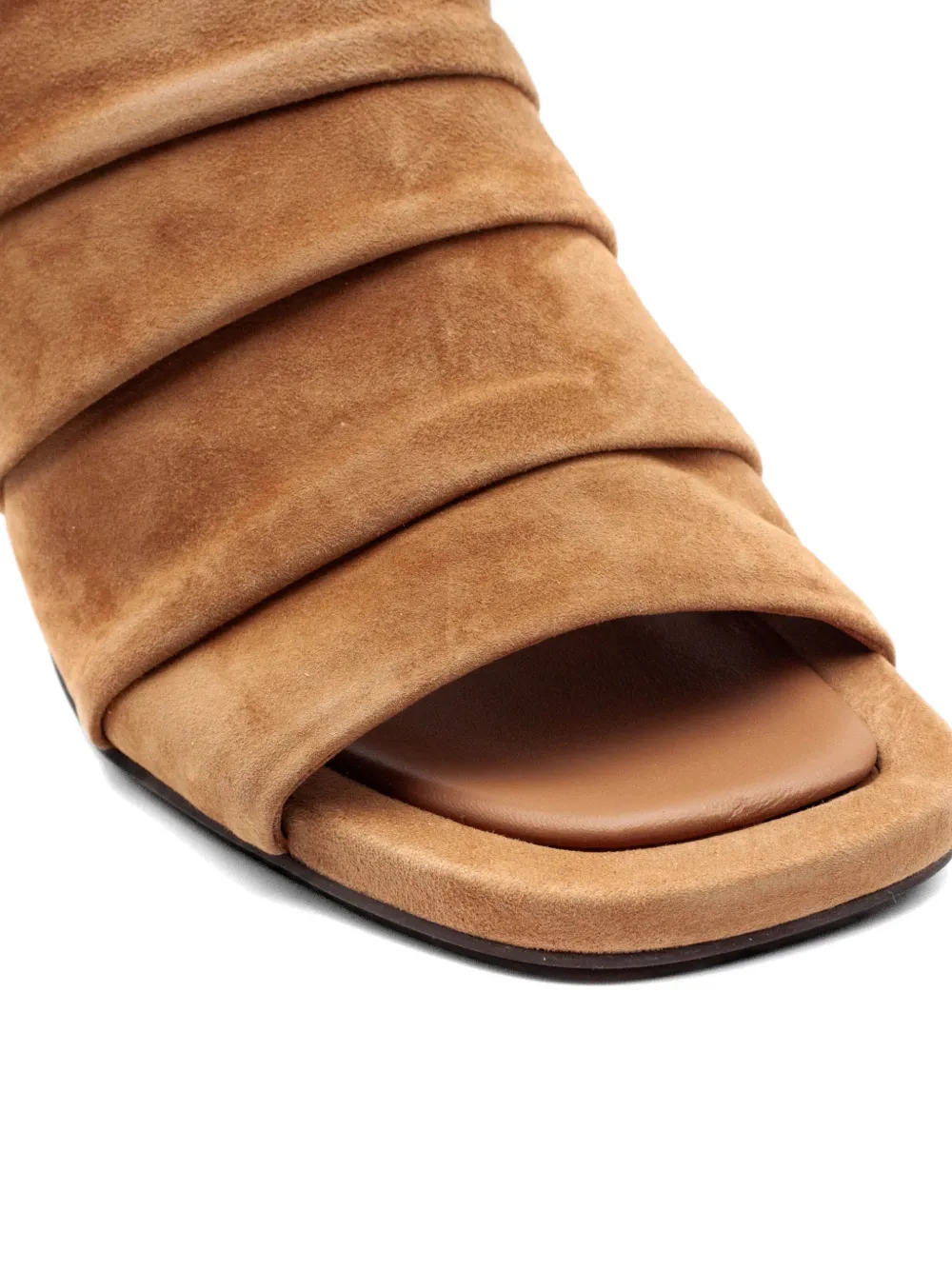 Ash Sandalen met vierkante neus Beige