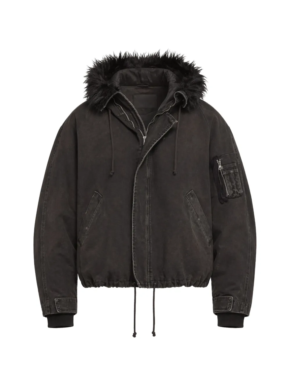 faux-fur trim jacket