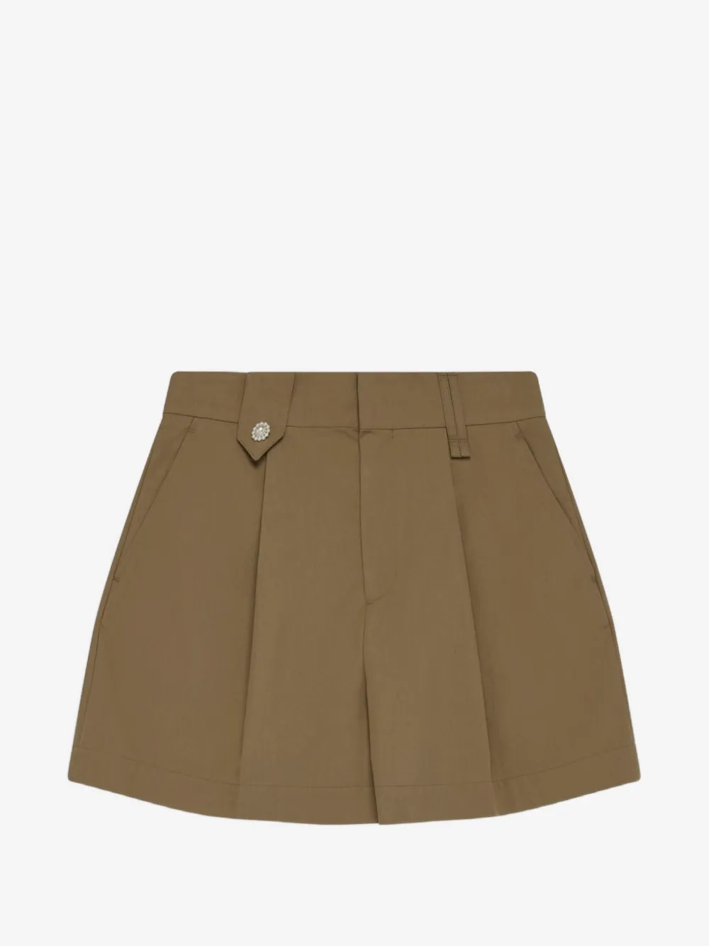 Simone Rocha embellished pleated shorts | Brown | Image 1