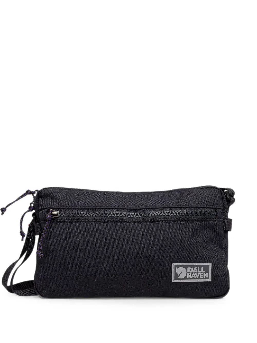 Fjällräven logo-patch zip-fastening messenger bag - Nero