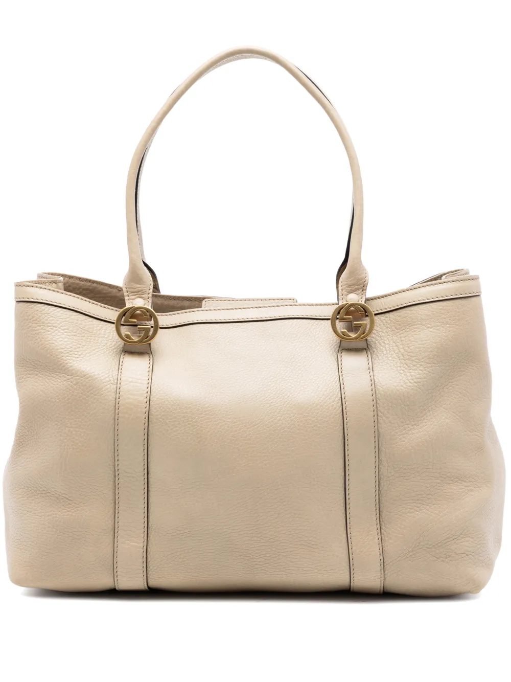 Gucci Pre-Owned 2016-2026 Pebbled Leather Miss GG tote bag - Marrone