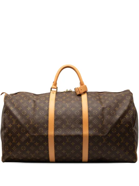 Louis Vuitton Pre-Owned 1996 모노그램 키폴 60 트래블 백