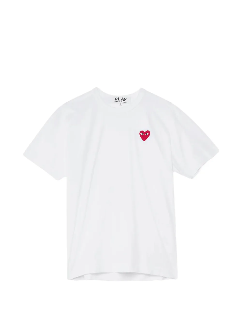 Comme Des Garçons Play heart-patch T-shirt - Bianco