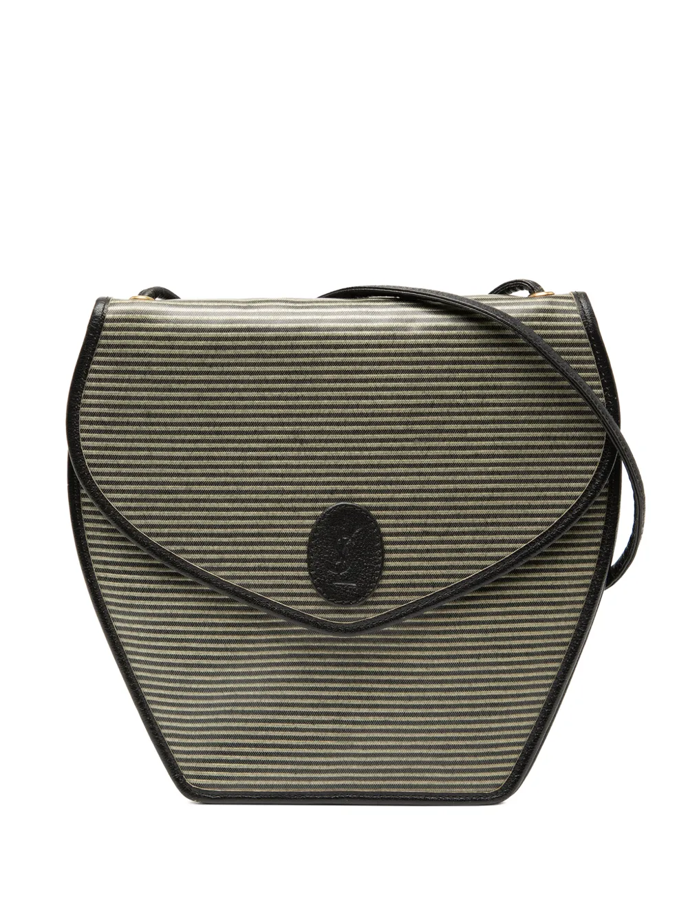 Saint Laurent Pre-Owned 1990-2012 Coated Canvas crossbody bag - Grigio