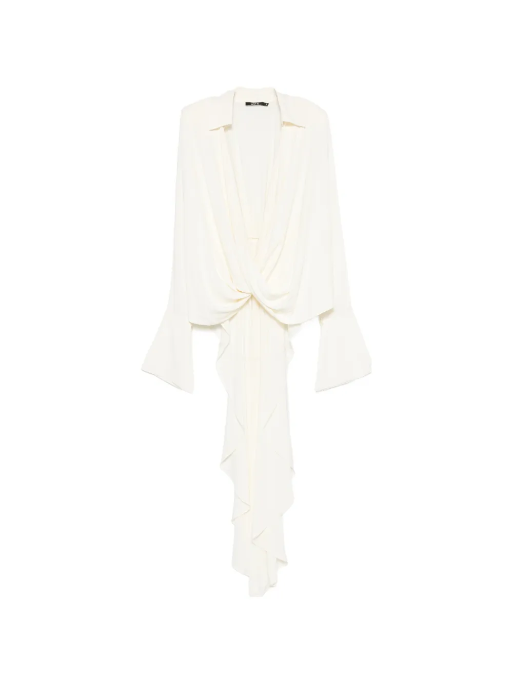 Amen draped asymmetric-hem dress - Toni neutri