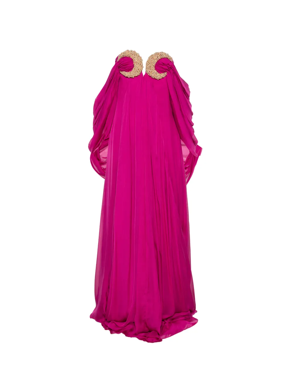 Amen bead-embellished strapless maxi dress - Viola