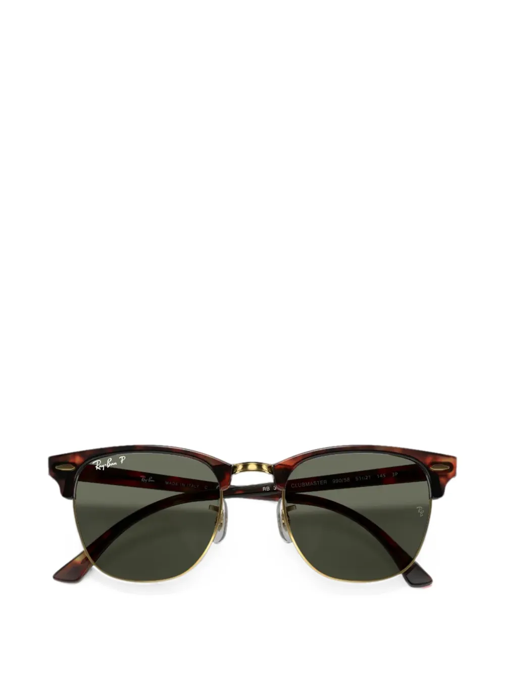 Ray-Ban Clubmaster browline-frame sunglasses - Marrone