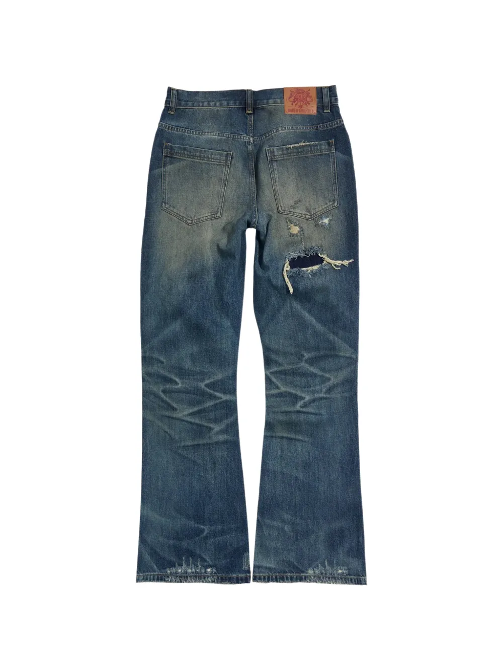 BIRTH OF ROYAL CHILD Gerafelde bootcut jeans Blauw