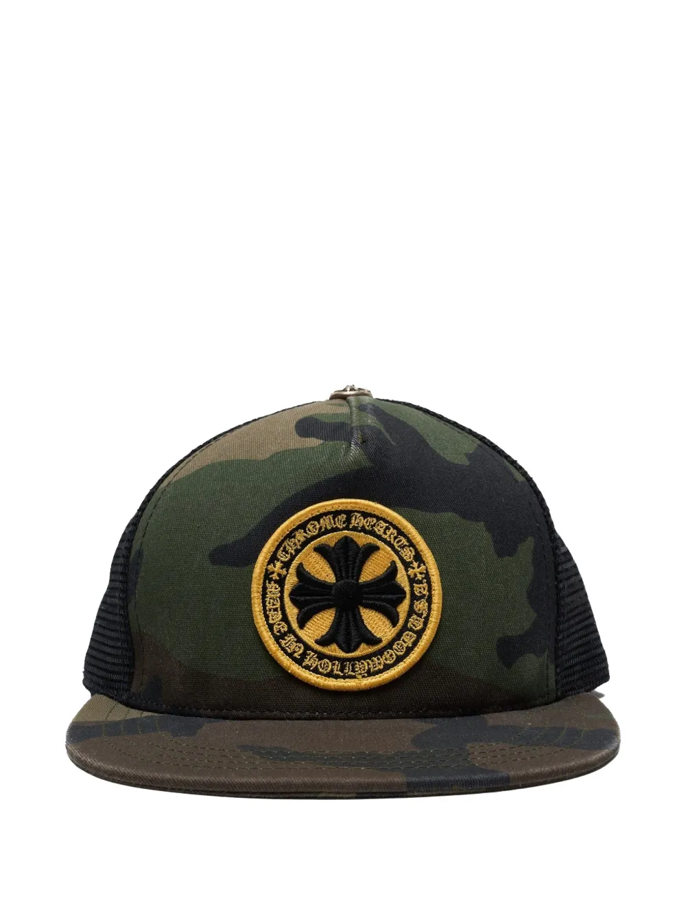 Chrome Hearts camouflage-print logo-patch baseball cap - Verde
