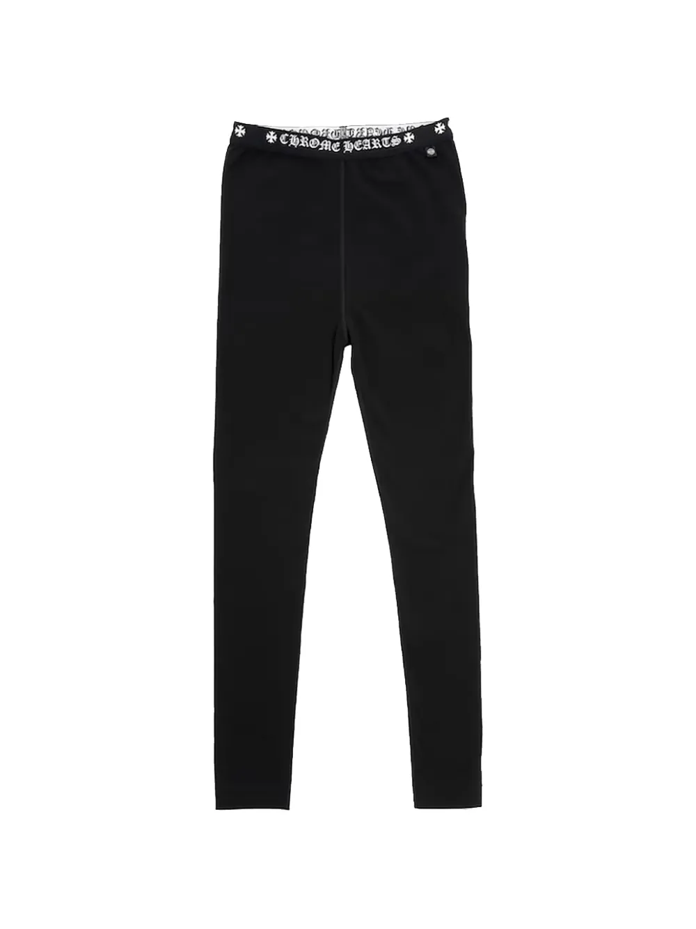Chrome Hearts logo-waistband leggings - Nero