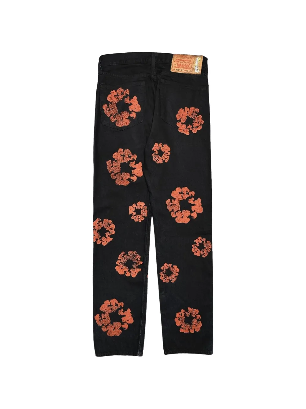 Denim Tears x Levi's 501 The Cotton Wreath jeans Zwart