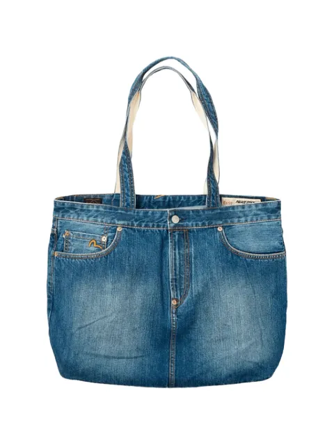 Palace x Evisu logo-print denim tote bag