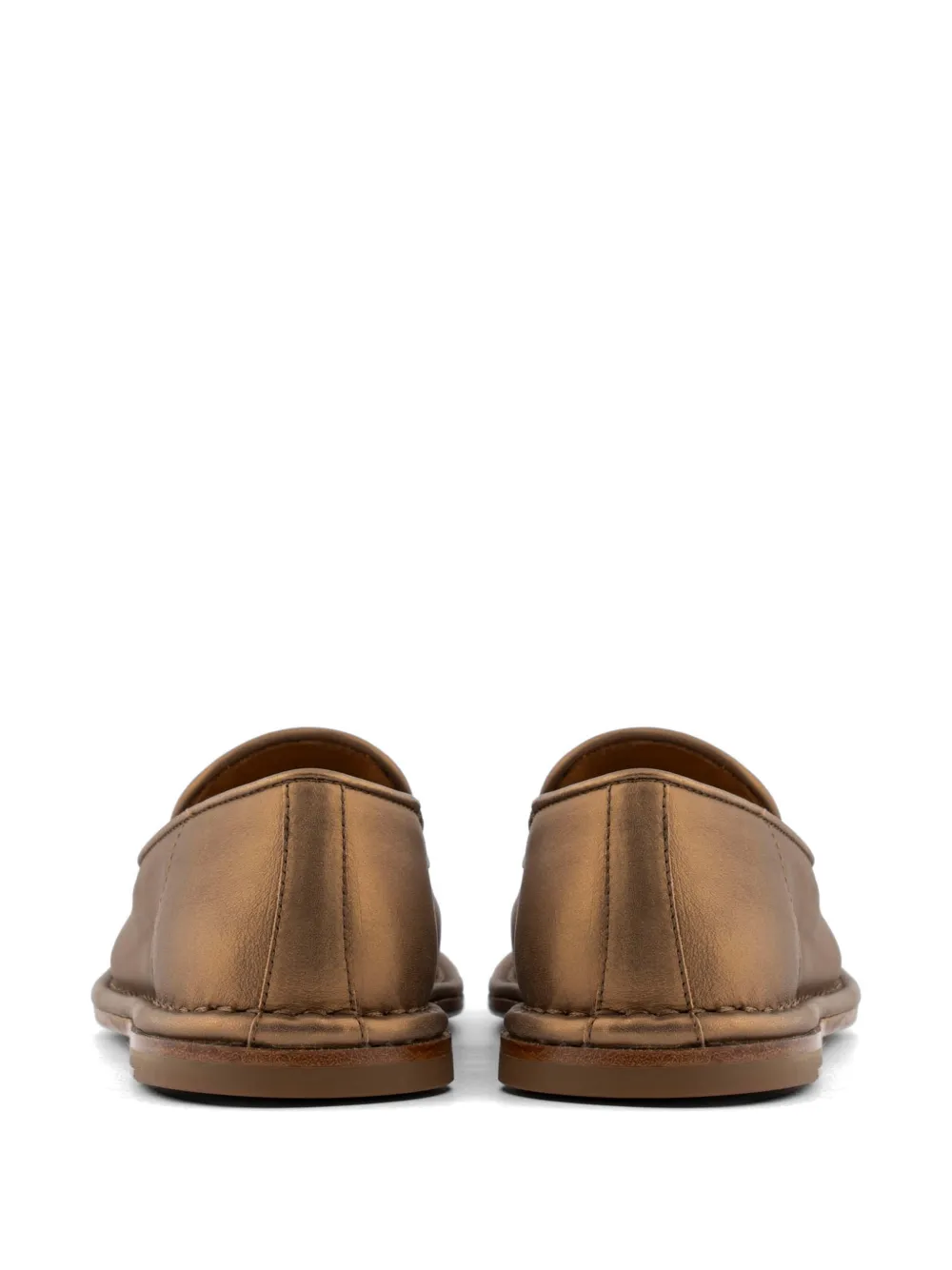 Buttero Ercole metallic leren slippers Goud