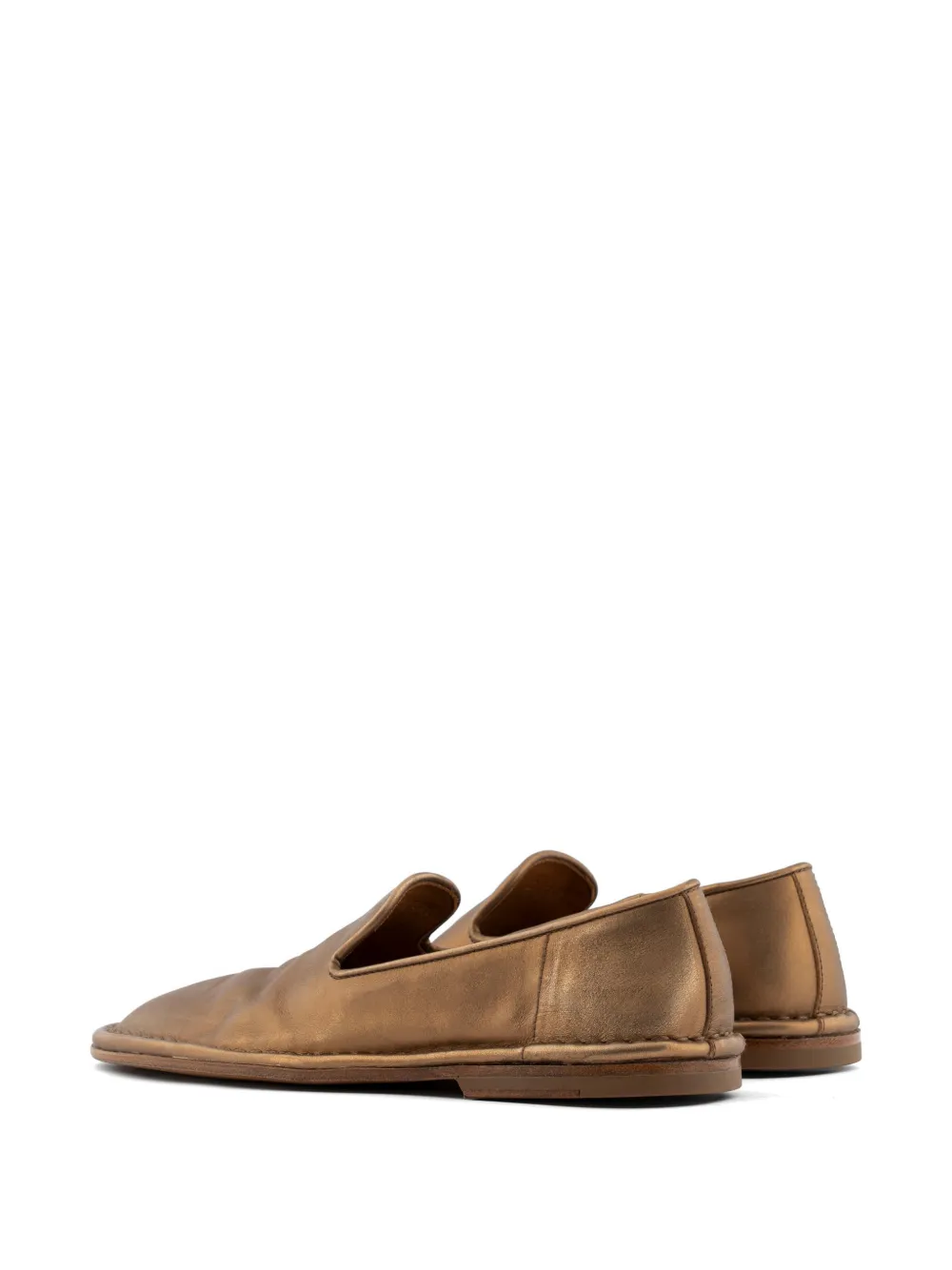 Buttero Ercole metallic leren slippers Goud