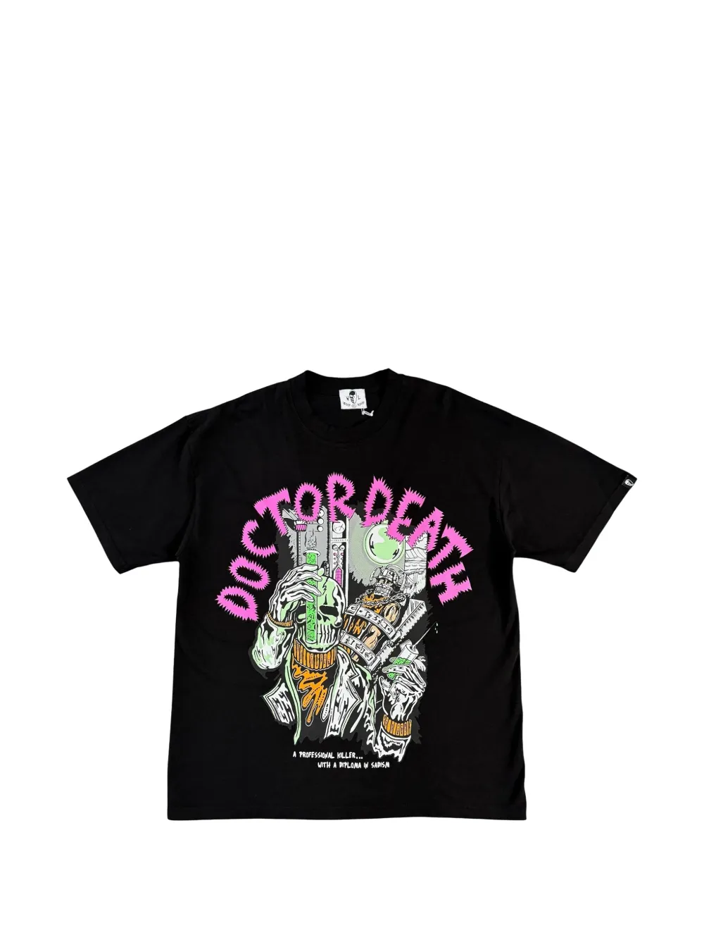 Warren Lotas Doctor Death logo-print T-shirt - Schwarz