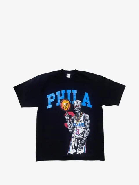 Warren Lotas Philadelphia 76ers Allen Iverson logo T-shirt