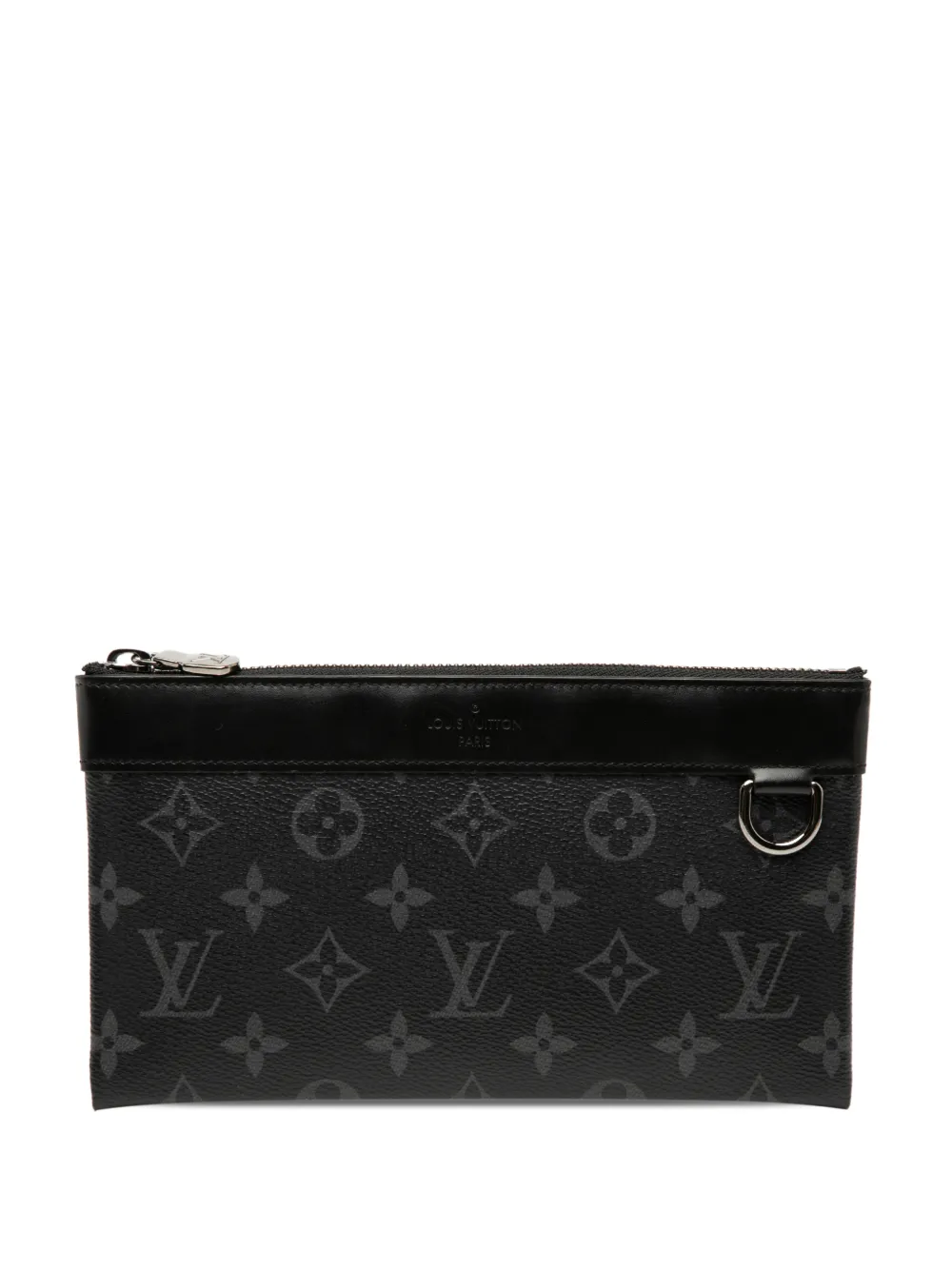 Louis Vuitton Pre-Owned 2021 Monogram Eclipse Pochette Discovery PM clutch bag - Nero